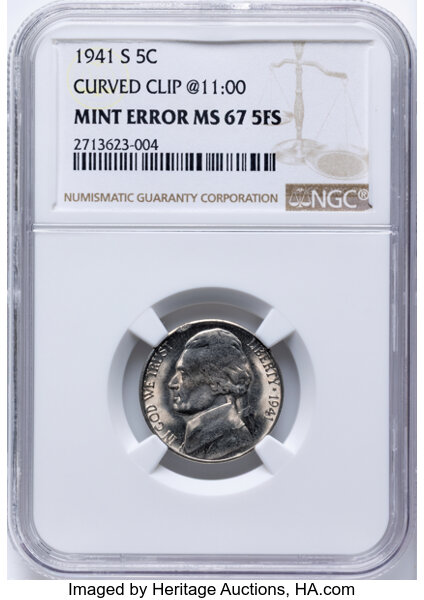 1941-S/S 5c RPM, Large S, FS-502 MS FS thumbnail 2