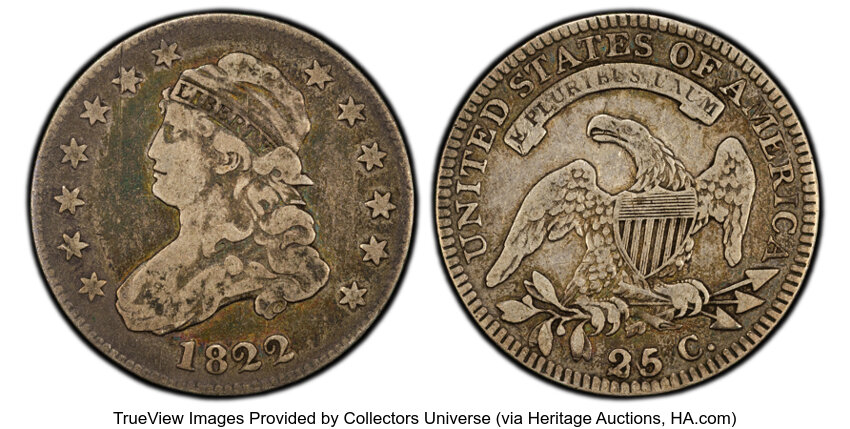1822 25c 25/50c, B-2, FS-901 MS thumbnail 2