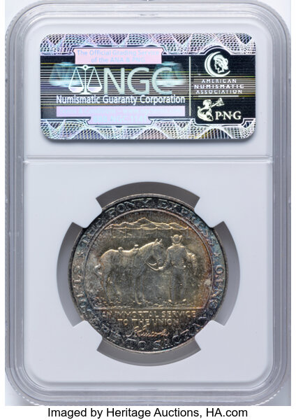 1961 SC$1 Pony Express, Silver, HK-588 MS thumbnail 6