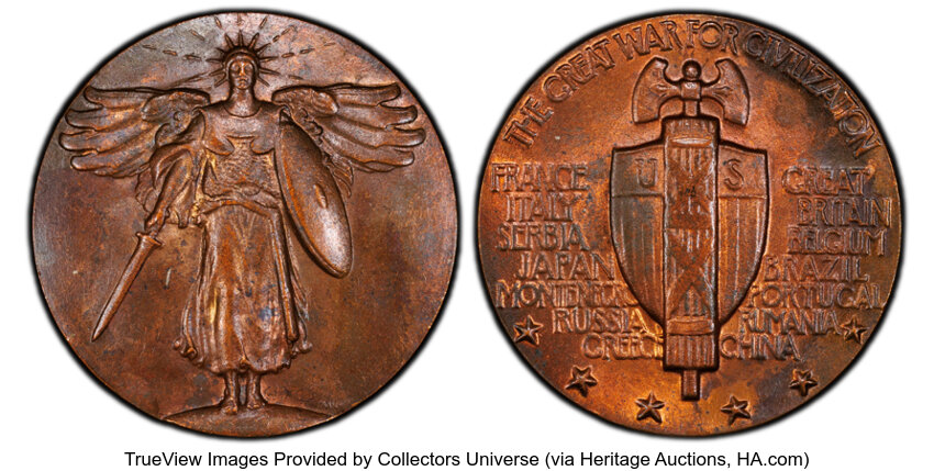 1919-20 SC$1 WWI Victory, Official, Bronze, HK-901 MS thumbnail 2