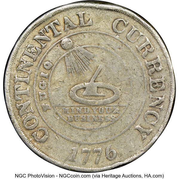 Image for (Dated 1776) SC$1 Continental Dollar Restrike, Lead, HK-856 MS
