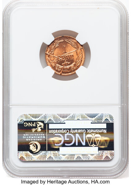 1861 (1961) 1c CSA, Bashlow Restrike, Copper MS RD thumbnail 6