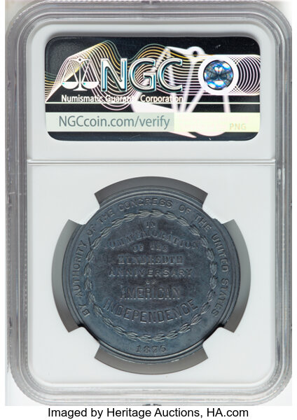 1876 SC$1 U.S. Centennial, Silver, HK-20 MS thumbnail 7