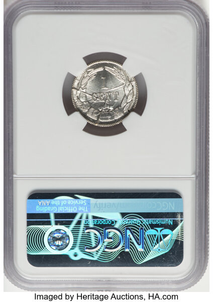 1861 (1961) 1c CSA, Bashlow Restrike, Silver MS thumbnail 4