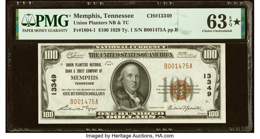 1929 $100  Type 1 (Fr. 1804-1) thumbnail 6