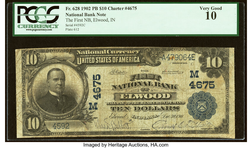 1902 $10  3rd Charter Period, 3rd Issue, Plain Back (Fr. 628) thumbnail 2