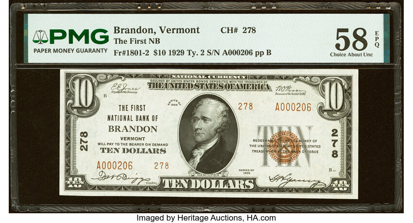 1929 $10  Type 2 (Fr. 1801-2) thumbnail 10