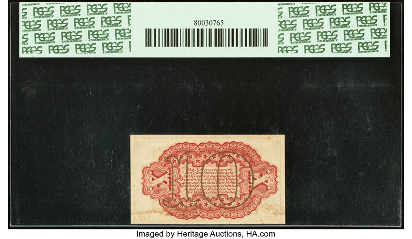  10c Head of George Washington (Fr. 1253) thumbnail 16