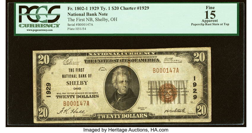 1929 $20  Type 1 (Fr. 1802-1) thumbnail 5