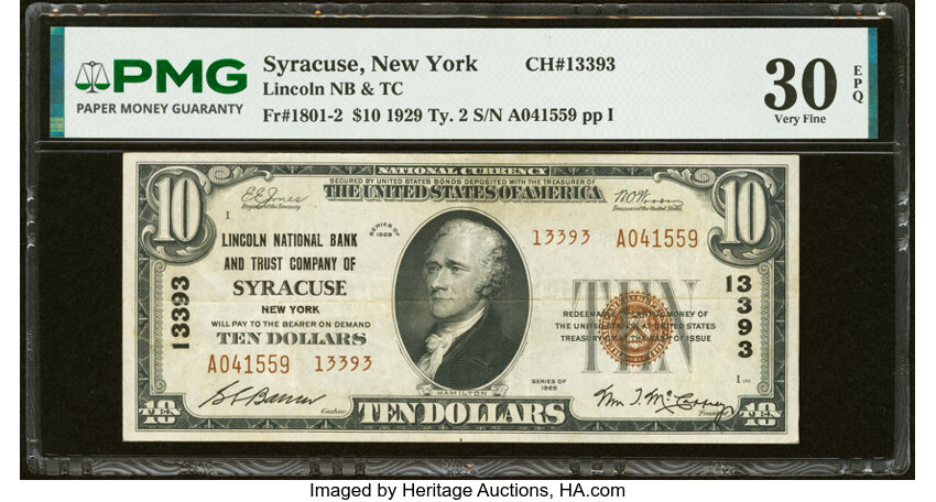 1929 $10  Type 2 (Fr. 1801-2) thumbnail 2
