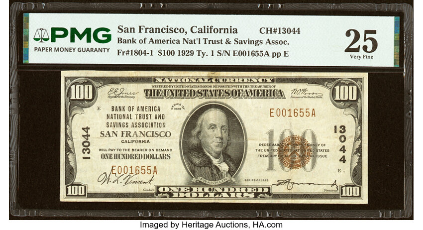 1929 $100  Type 1 (Fr. 1804-1) thumbnail 3