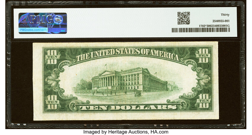 1934B $10  Star Replacement (Fr. 1703*) thumbnail 5