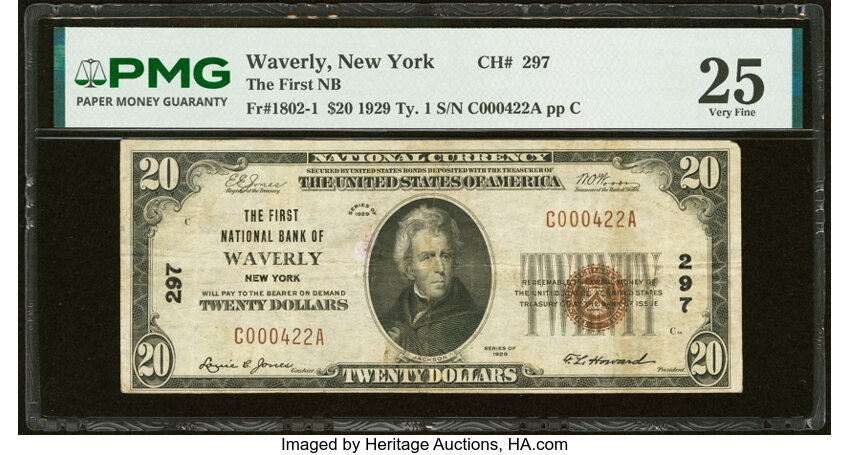 1929 $20  Type 1 (Fr. 1802-1) thumbnail 3