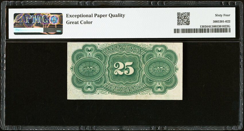  25c Bust of George Washington (Fr. 1303) thumbnail 7