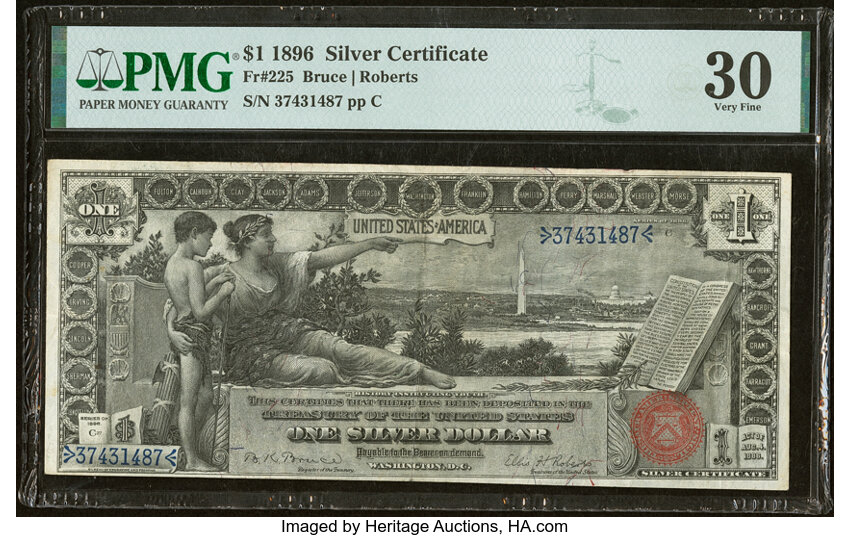 1896 $1  (Fr. 225) thumbnail 3