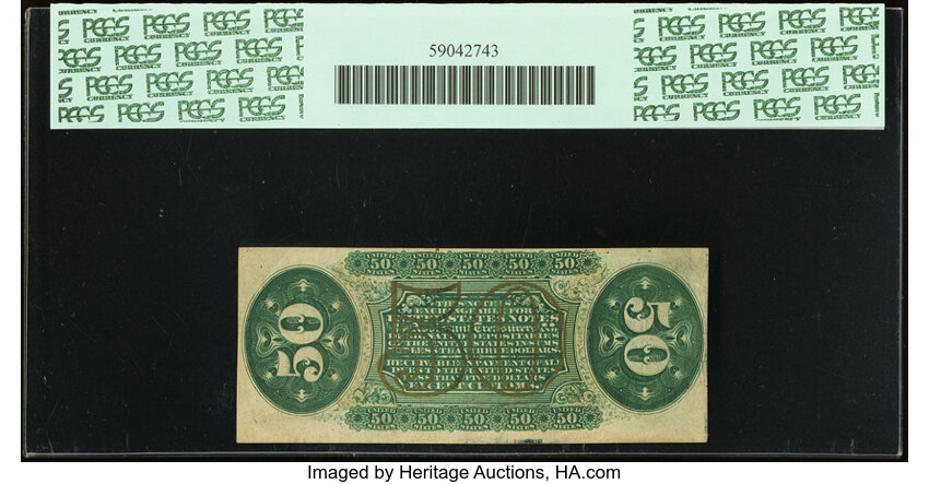  50c Head of General Spinner (Fr. 1333) thumbnail 6
