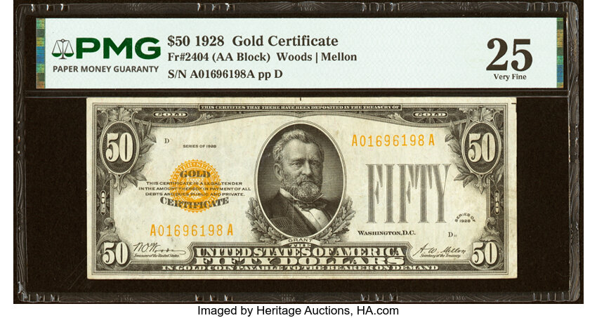 1928 $50  (Fr. 2404) thumbnail 2
