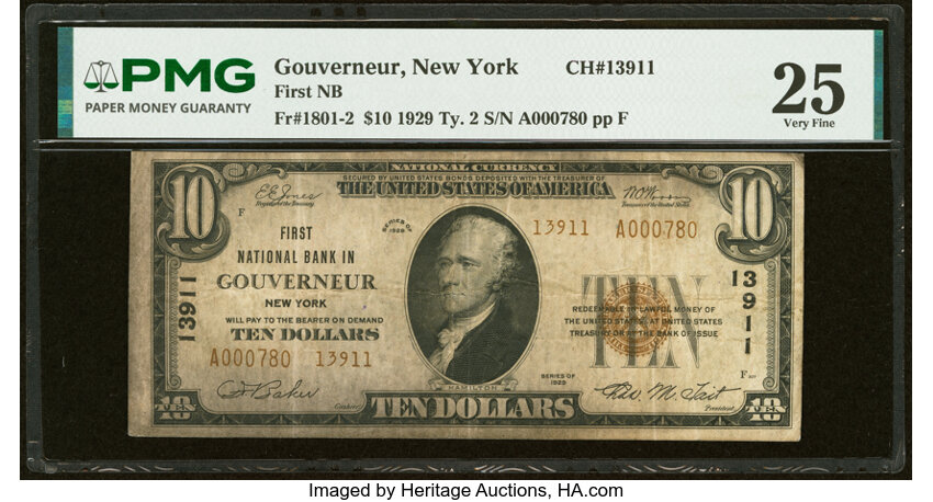 1929 $10  Type 2 (Fr. 1801-2) thumbnail 3
