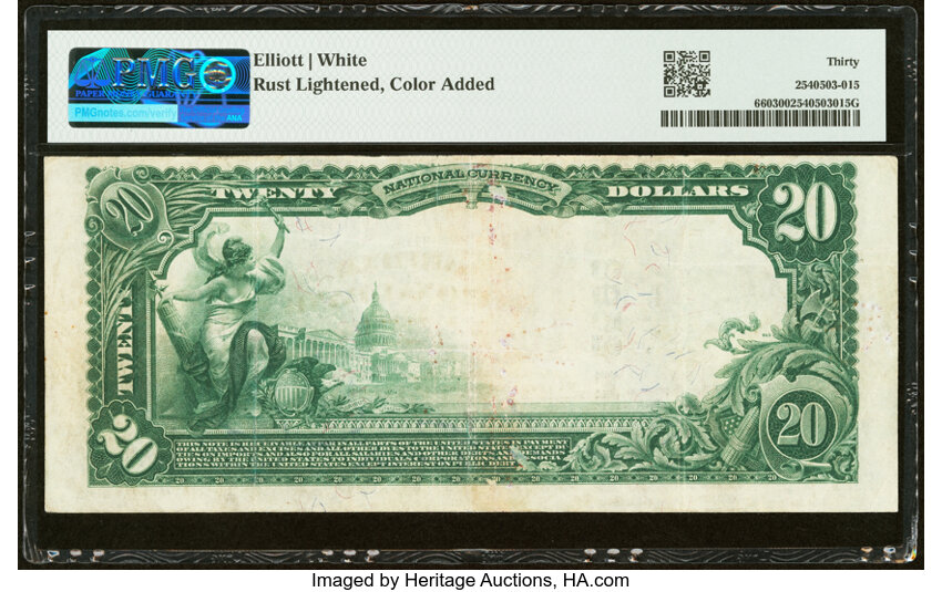 1902 $20  3rd Charter Period, 3rd Issue, Plain Back (Fr. 660) thumbnail 12