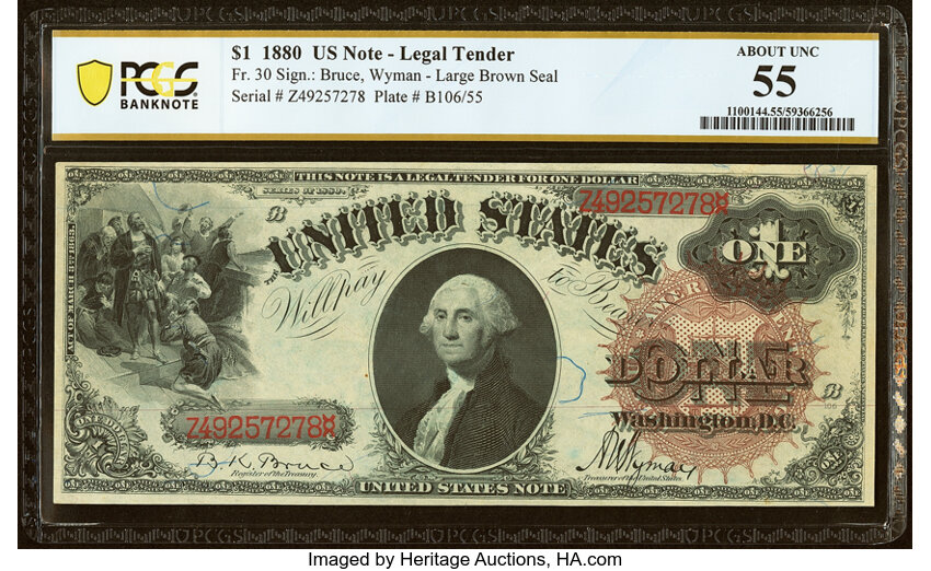 1880 $1  (Fr. 30) thumbnail 2