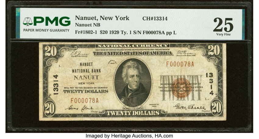 1929 $20  Type 1 (Fr. 1802-1) thumbnail 2