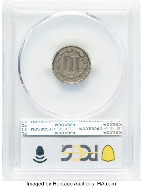 3-Cent Nickel 3cN 1865-1889 [Type] AG3 thumbnail 22