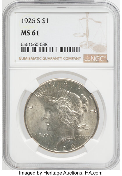 1926-S $1  Clashed E, VAM-1AF1 MS thumbnail 2