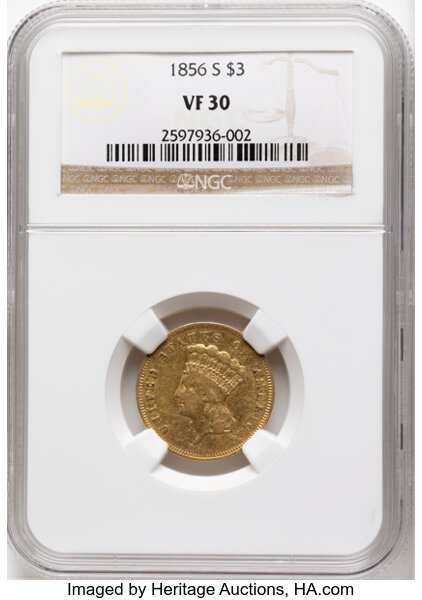 1856-S $3  MS thumbnail 4