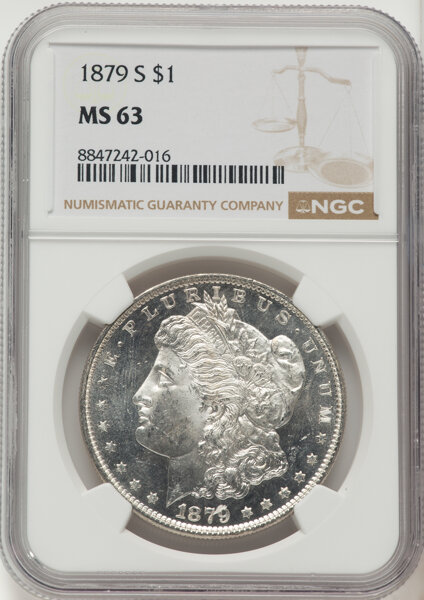 1879-S $1  Doubled Cap Top, Clashed, VAM-151A MS thumbnail 2