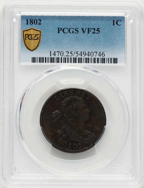 1802 1c Normal Reverse, S-227  MS BN thumbnail 3