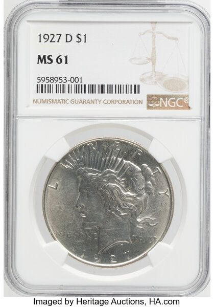 1927-D $1  MS thumbnail 2