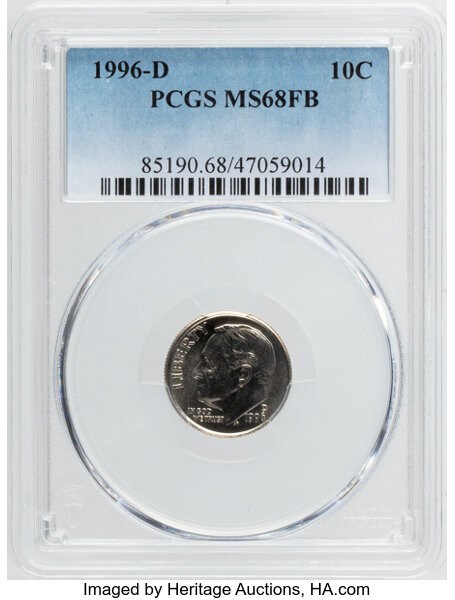 1996-D 10c MS FB thumbnail 2