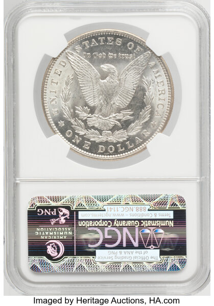 1891 $1 MS61 CAC thumbnail 4