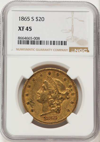 1865-S $20  MS thumbnail 6