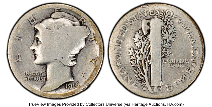 1916-D 10c MS thumbnail 3