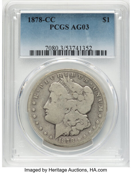 1878-CC $1  Line in IB, VAM-1B MS thumbnail 4