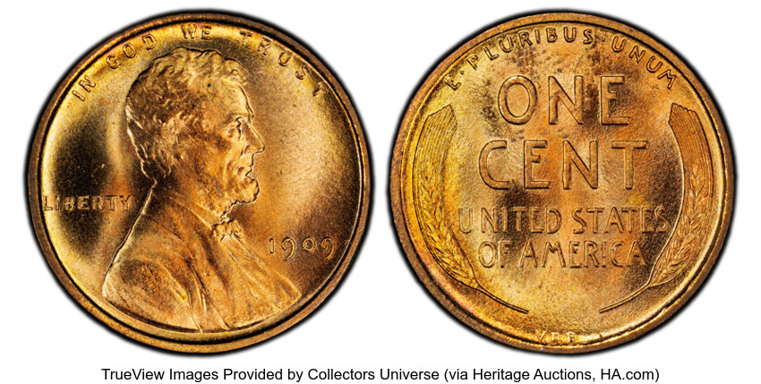 1909 VDB 1c MS RD thumbnail 3