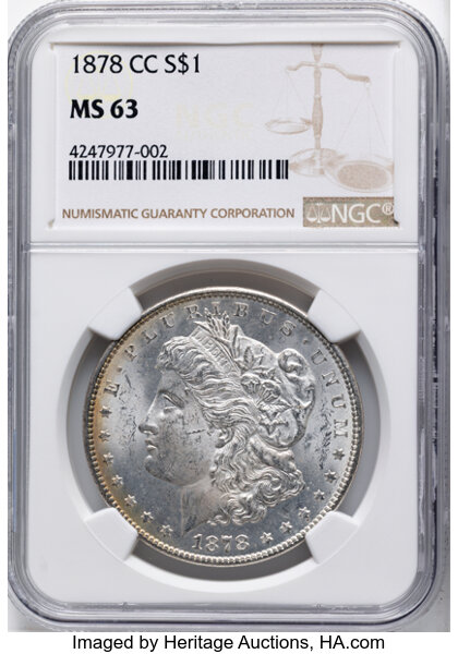 1878-CC $1  Line in IB, VAM-1B MS thumbnail 5
