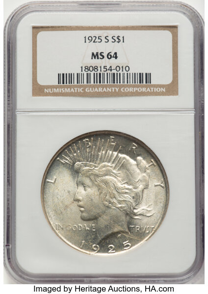 1925-S $1  Doubled Reverse, VAM-2A MS thumbnail 3