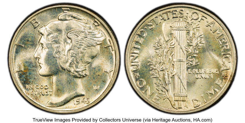 1943 10c MS FB thumbnail 3