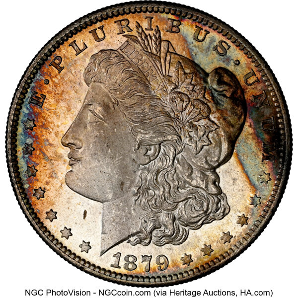 1879-S $1  Doubled Cap Top, Clashed, VAM-151A MS thumbnail 3