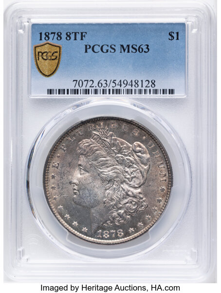 1878 8TF $1  Doubled Reverse, VAM-17 XF40 thumbnail 22