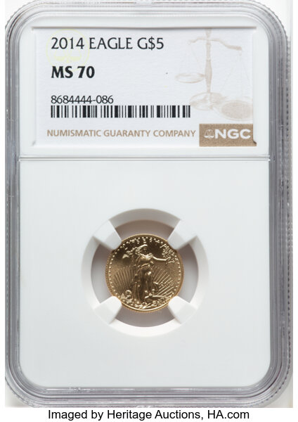 2014 $5  Gold Eagle MS thumbnail 4