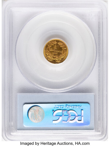 1862 G$1 MS64 thumbnail 2
