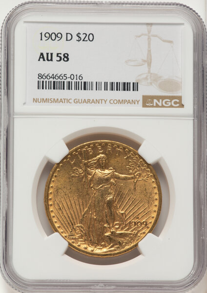 1909-D $20  MS thumbnail 3