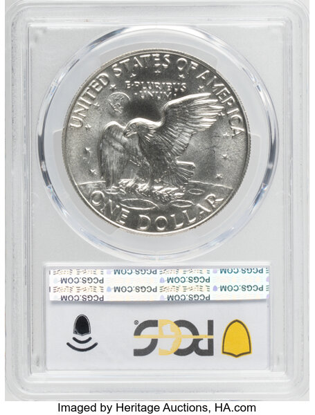 Eisenhower (Ike) $1  Silver [Type] MS68 CAC thumbnail 4