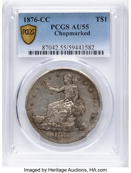 1876-CC Trade$ Chopmarked MS thumbnail 3