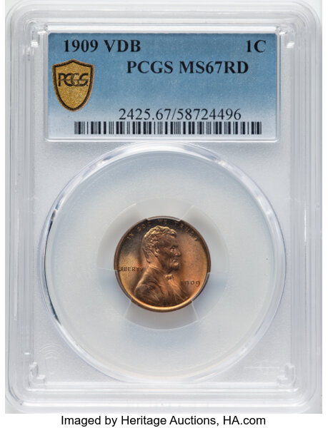 1909 VDB 1c MS RD MS67 RD CAC thumbnail 4