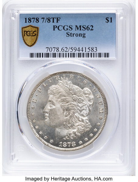 1878 7/8TF $1  Strong, 7/4, VAM-36 MS thumbnail 16