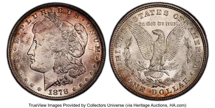 1878 8TF $1  Doubled Reverse, VAM-17 MS thumbnail 8